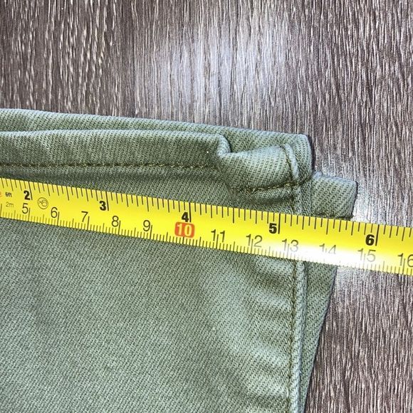 Womens J Crew  Olive Green Toothpick  Size 25 Stretch Jeans - Picture 11 of 12